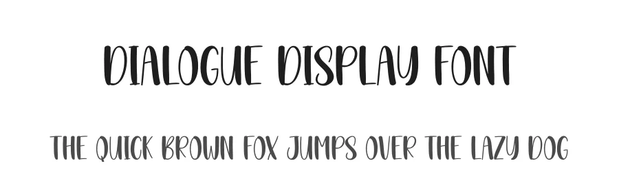 Dialogue Display Font by andikastudio — Display Font