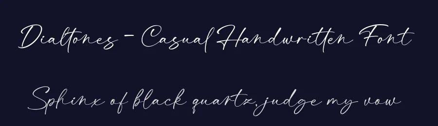 Dialtones – Casual Handwritten Font by Basnistudio — Script Handwritten Font — thumbnail 2