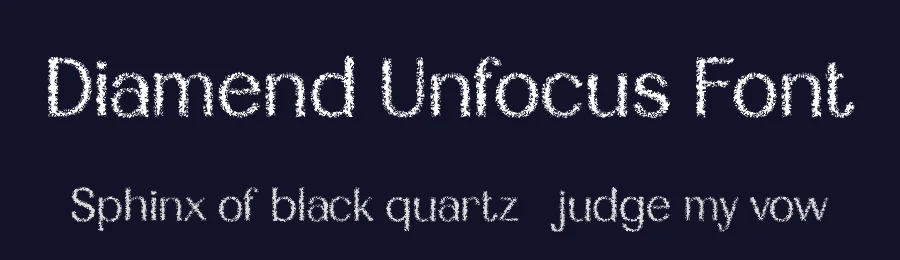 Diamend Unfocus Font by craftsupplyco — Display Font — thumbnail 2