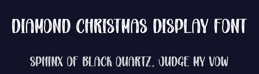Diamond Christmas Display Font by creativeletter — Display Font — thumbnail 2