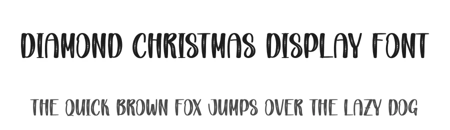 Diamond Christmas Display Font by creativeletter — Display Font