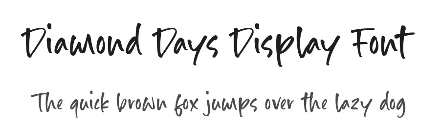 Diamond Days Display Font by Timur type — Script Handwritten Font