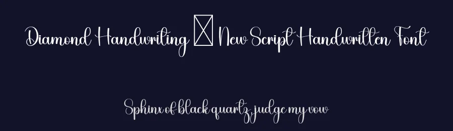 Diamond Handwriting – New Script Handwritten Font by freshtypeink — Script Handwritten Font — thumbnail 2