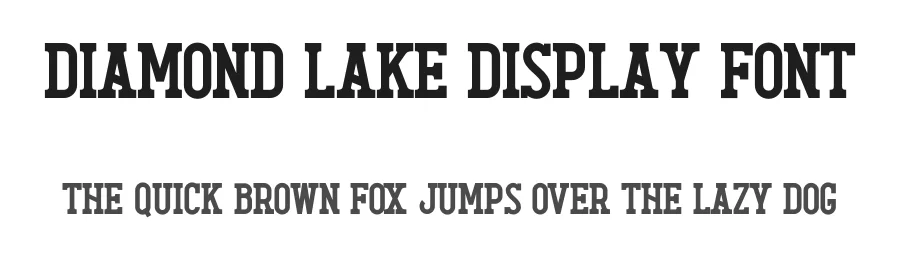 Diamond Lake Display Font by Rillatype — Slab Serif Font
