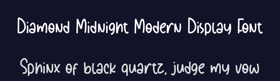 Diamond Midnight Modern Display Font by balpirick — Display Font — thumbnail 2