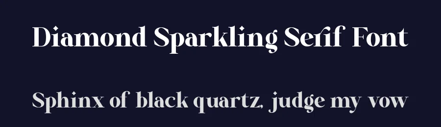 Diamond Sparkling Serif Font by letterenastudios — Serif Font — thumbnail 2