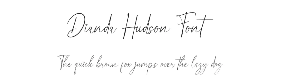 Dianda Hudson Font by yontype — Script Handwritten Font