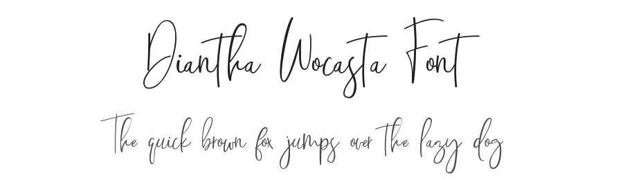 Diantha Wocasta Font by UICreative — Script Handwritten Font