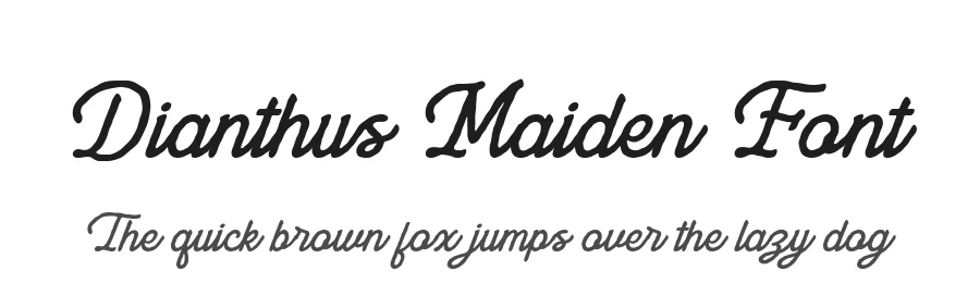 Dianthus Maiden Font by alit design — Script Handwritten Font