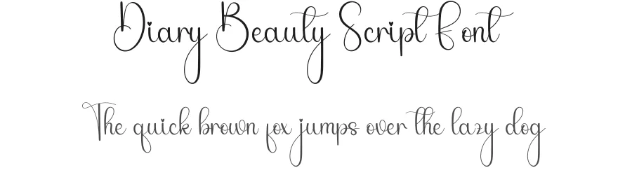 Diary Beauty Script Font by andikastudio — Script Handwritten Font