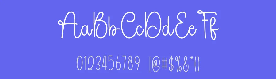 Diary Camellia – Simple Handwritten Font by freshtypeink — Script Handwritten Font — thumbnail 3