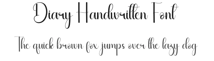 Diary Handwritten Font by andikastudio — Script Handwritten Font