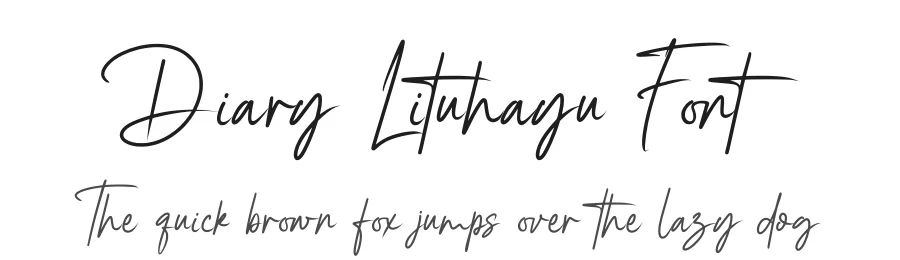 Diary Lituhayu Font by GDcreative — Script Handwritten Font