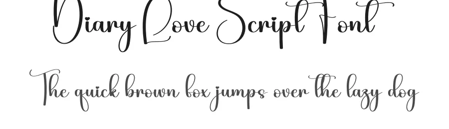 Diary Love Script Font by creativeletter — Script Handwritten Font
