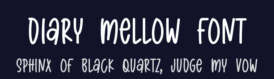 Diary Mellow Font by qwrtype — Decorative Font — thumbnail 2
