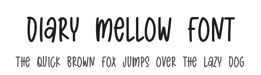 Diary Mellow Font by qwrtype — Decorative Font