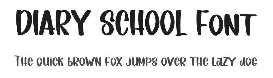 DIARY SCHOOL Font by freshtypeink — Display Font