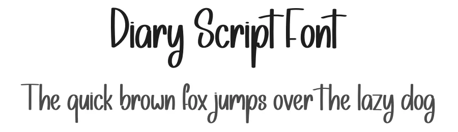 Diary Script Font by andikastudio — Display Font