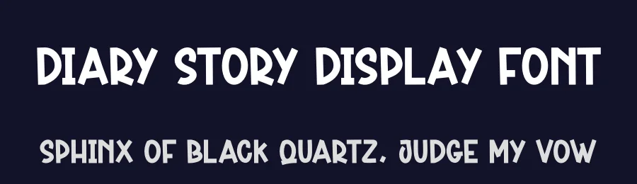 Diary Story Display Font by creativeletter — Display Font — thumbnail 2