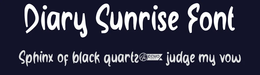 Diary Sunrise Font by nihstudio — Display Font — thumbnail 2