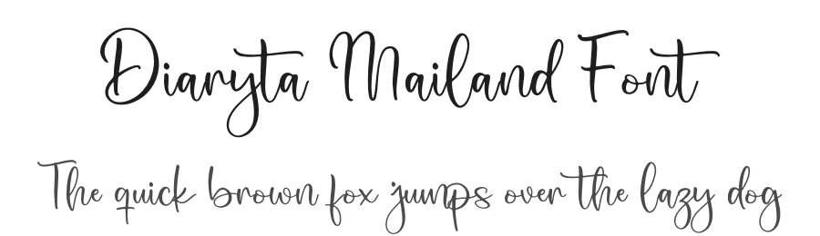 Diaryta Mailand Font by letterfabric — Script Handwritten Font
