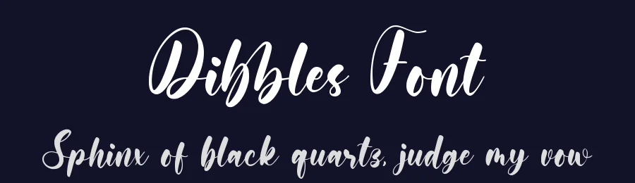 Dibbles Font by qwrtype — Script Handwritten Font — thumbnail 2