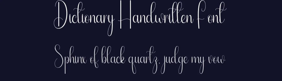 Dictionary Handwritten Font by andikastudio — Script Handwritten Font — thumbnail 2