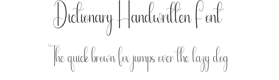 Dictionary Handwritten Font by andikastudio — Script Handwritten Font