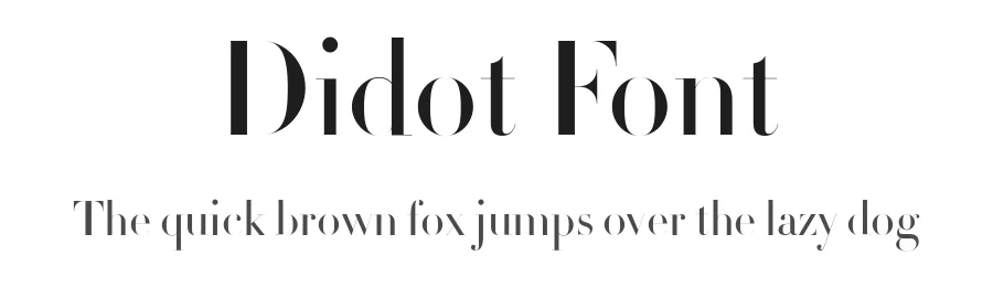 Didot Font by Linotype — Serif Font