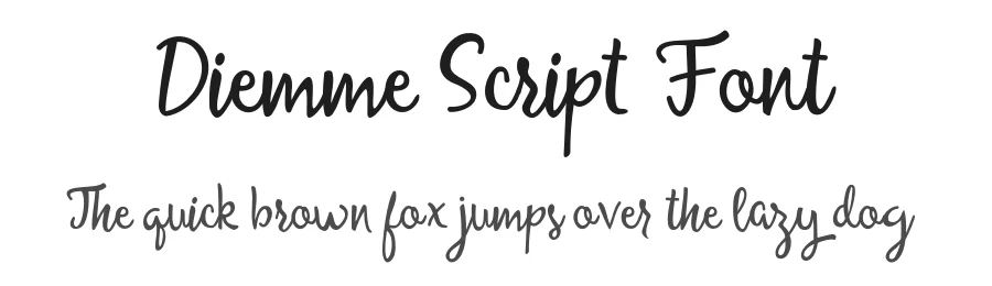 Diemme Script Font by Polythene Designs β Script Handwritten Font