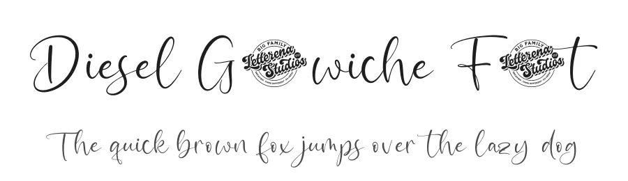 Diesel Getwiche Font by letterenastudios — Script Handwritten Font