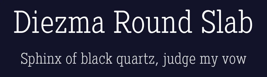 Diezma Round Slab by defharo — Slab Serif Font — thumbnail 2
