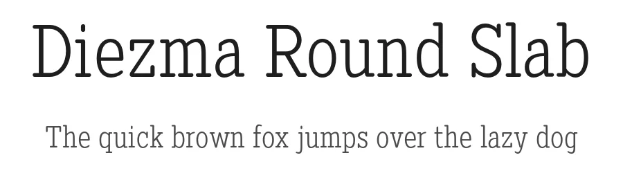 Diezma Round Slab by defharo — Slab Serif Font