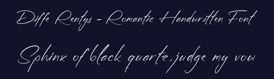 Diffe Rentys – Romantic Handwritten Font by stylishtype.co — Serif Font — thumbnail 2