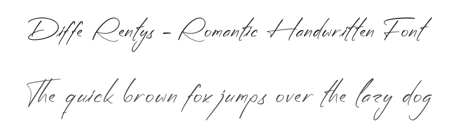 Diffe Rentys – Romantic Handwritten Font by stylishtype.co — Serif Font
