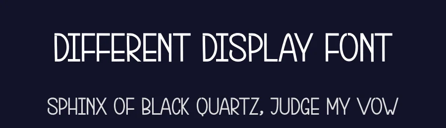 Different Display Font by andikastudio — Display Font — thumbnail 2