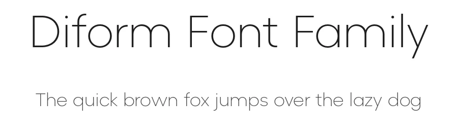 Diform Font Family by Setup Type — Sans Serif Font