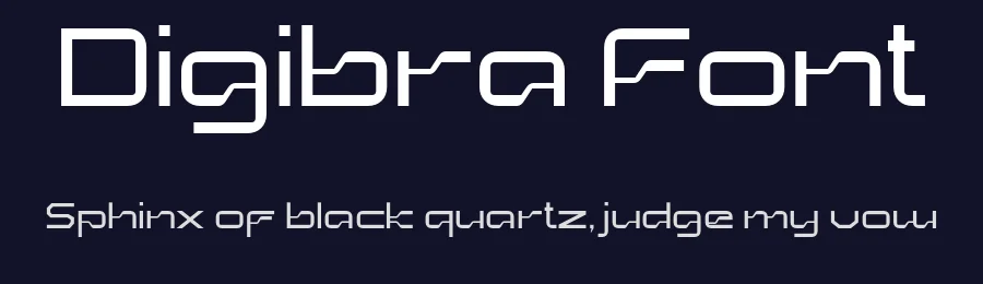 Digibra Font by mixjpg — Display Font — thumbnail 2