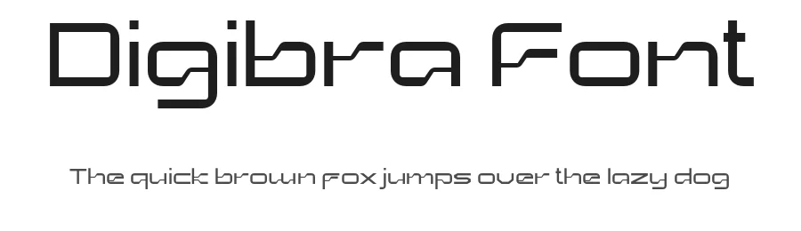 Digibra Font by mixjpg — Display Font