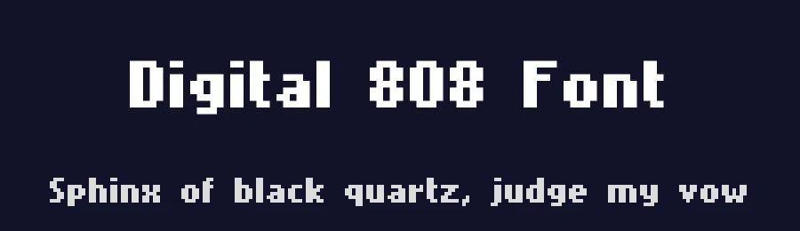 Digital 808 Font by HipFonts — Display Font — thumbnail 2