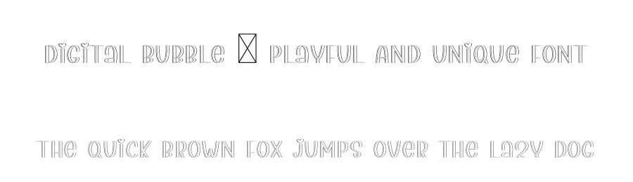 Digital Bubble – Playful And Unique Font by freshtypeink — Display Font