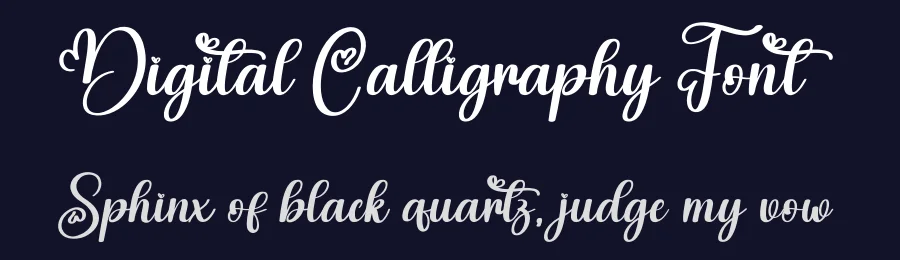 Digital Calligraphy Font by creativeletter — Script Handwritten Font — thumbnail 2