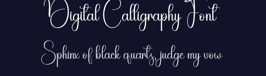 Digital Calligraphy Font by creativeletter — Script Handwritten Font — thumbnail 2