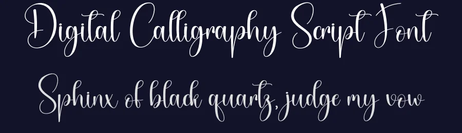 Digital Calligraphy Script Font by creativeletter — Script Handwritten Font — thumbnail 2
