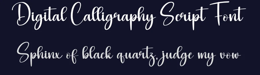 Digital Calligraphy Script Font by creativeletter — Script Handwritten Font — thumbnail 2