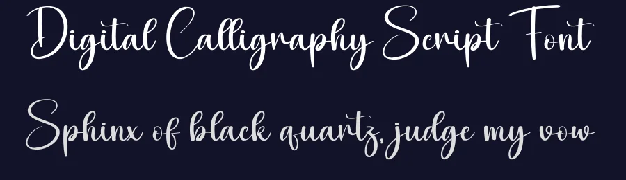 Digital Calligraphy Script Font by creativeletter — Script Handwritten Font — thumbnail 2
