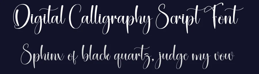 Digital Calligraphy Script Font by creativeletter — Script Handwritten Font — thumbnail 2