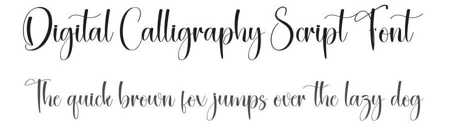 Digital Calligraphy Script Font by creativeletter — Script Handwritten Font