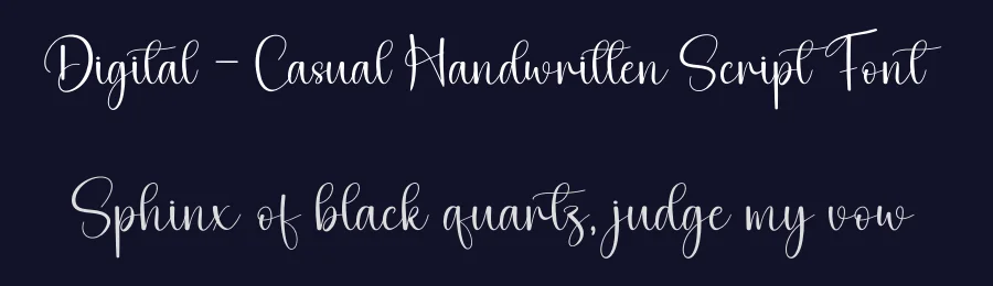 Digital – Casual Handwritten Script Font by andikastudio — Script Handwritten Font — thumbnail 2