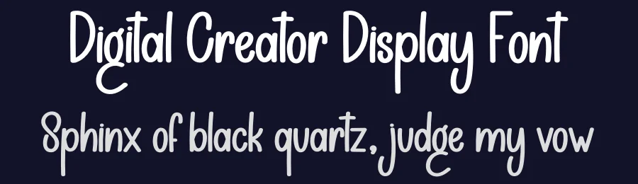 Digital Creator Display Font by andikastudio — Display Font — thumbnail 2